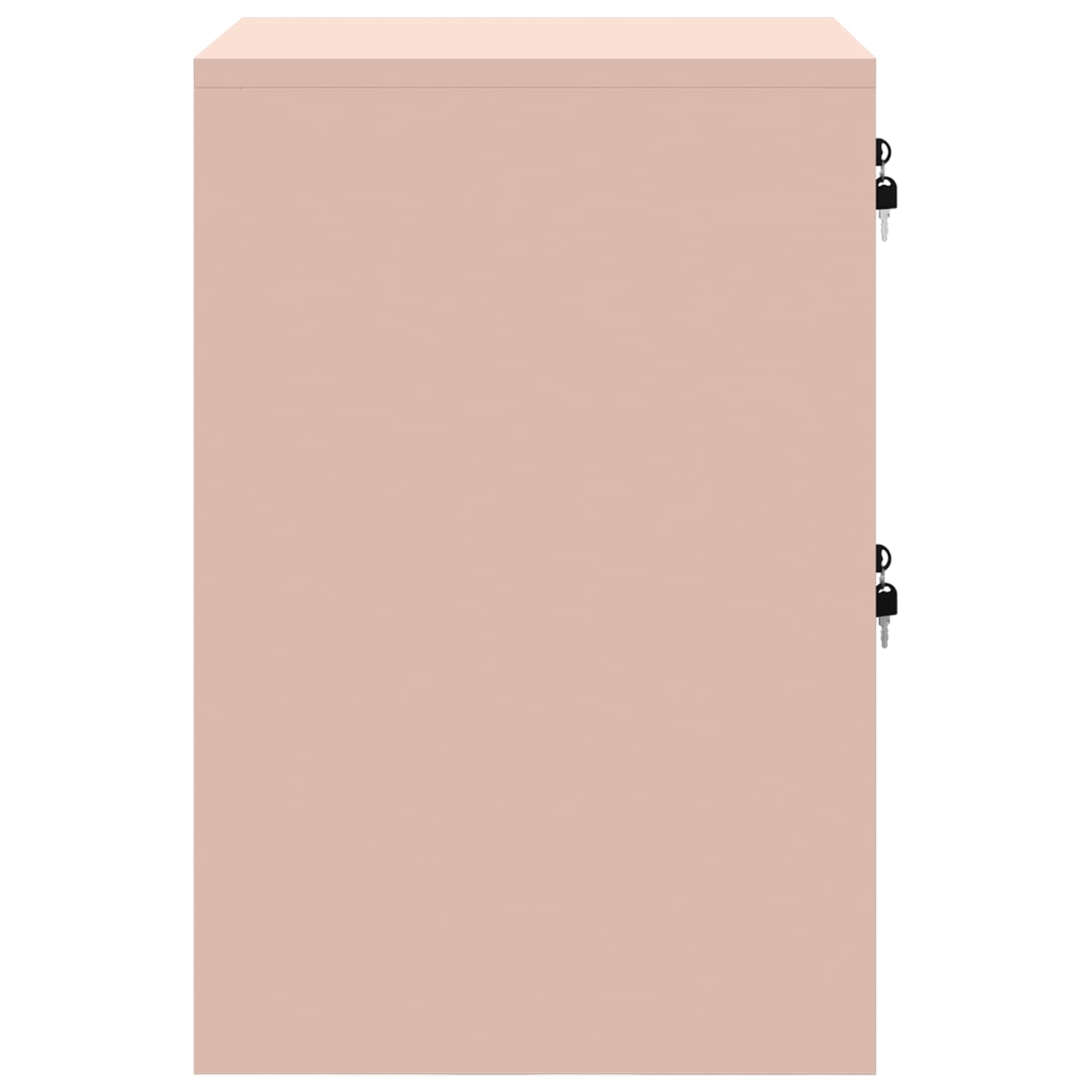 Bestandenkast 44 X 50 X 106,5 Cm Koudgewalst Staal Roze