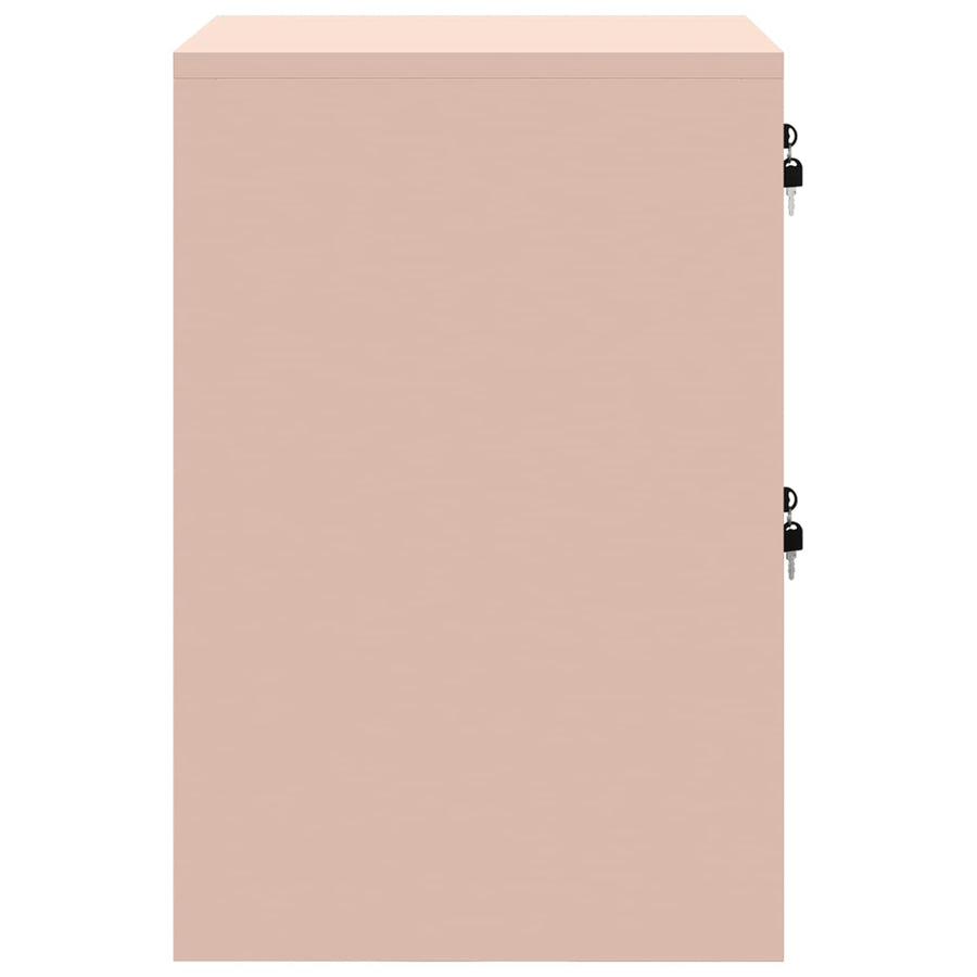 Bestandenkast 44 X 50 X 106,5 Cm Koudgewalst Staal Roze