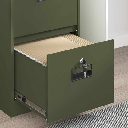 Bestandenkast Olijf Groen 44 X 50 X 106,5 Cm Koudgewalst Staal Olijfgroen
