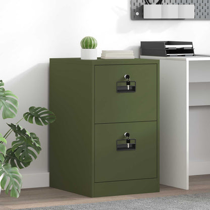 Bestandenkast Olijf Groen 44 X 50 X 106,5 Cm Koudgewalst Staal Olijfgroen
