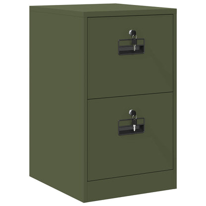 Bestandenkast Olijf Groen 44 X 50 X 106,5 Cm Koudgewalst Staal Olijfgroen