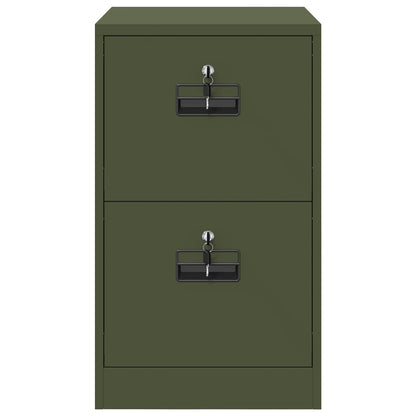 Bestandenkast Olijf Groen 44 X 50 X 106,5 Cm Koudgewalst Staal Olijfgroen