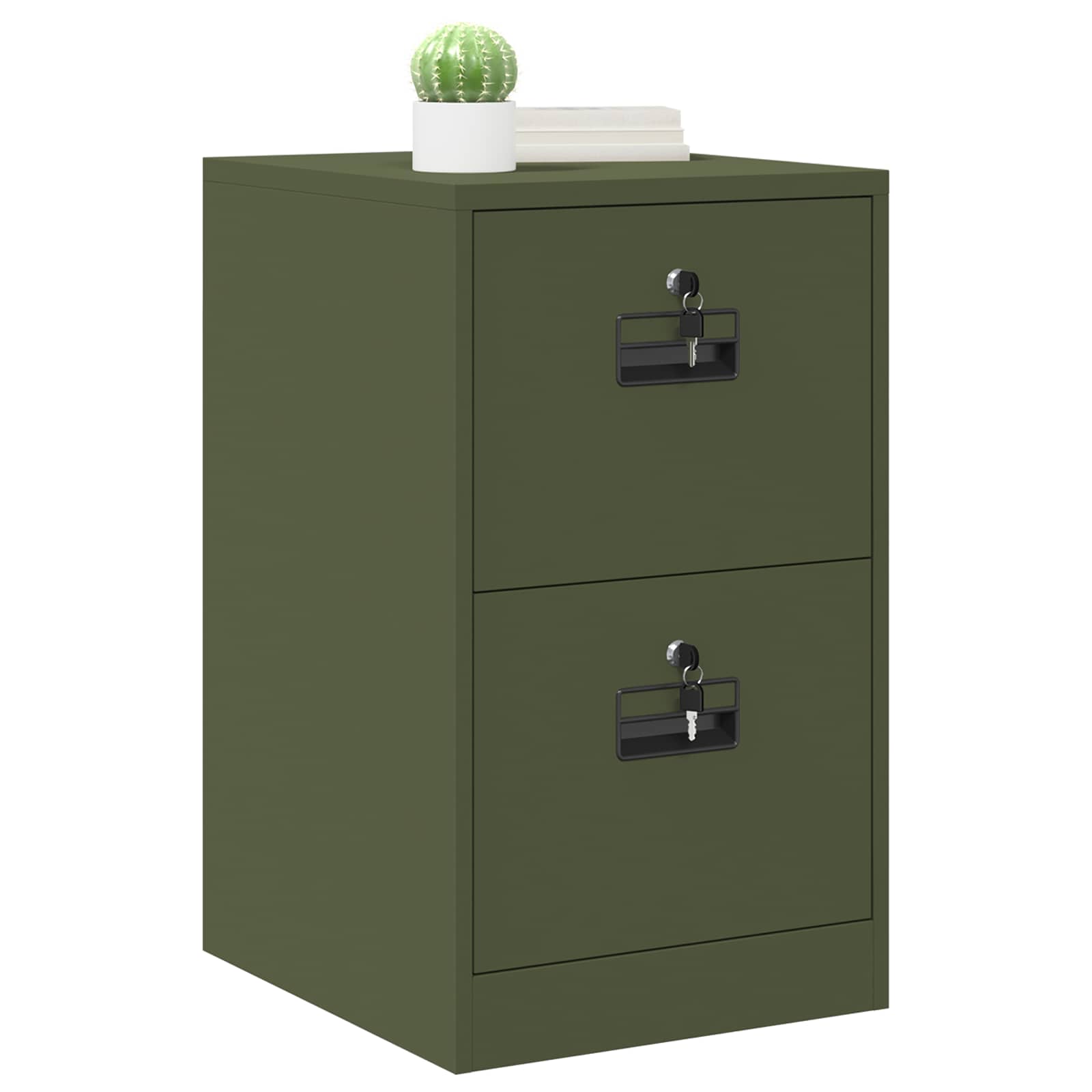 Bestandenkast Olijf Groen 44 X 50 X 106,5 Cm Koudgewalst Staal Olijfgroen