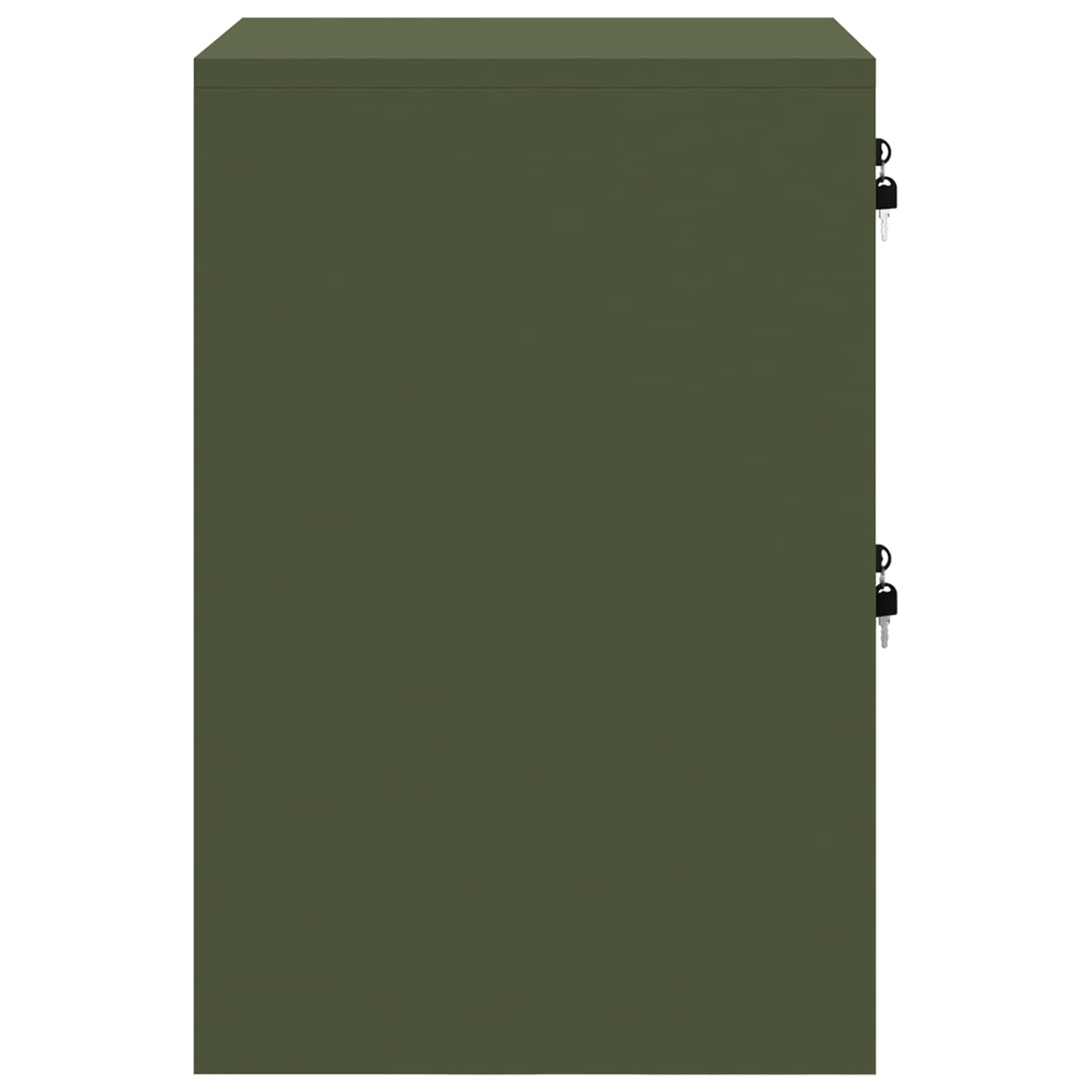 Bestandenkast Olijf Groen 44 X 50 X 106,5 Cm Koudgewalst Staal Olijfgroen