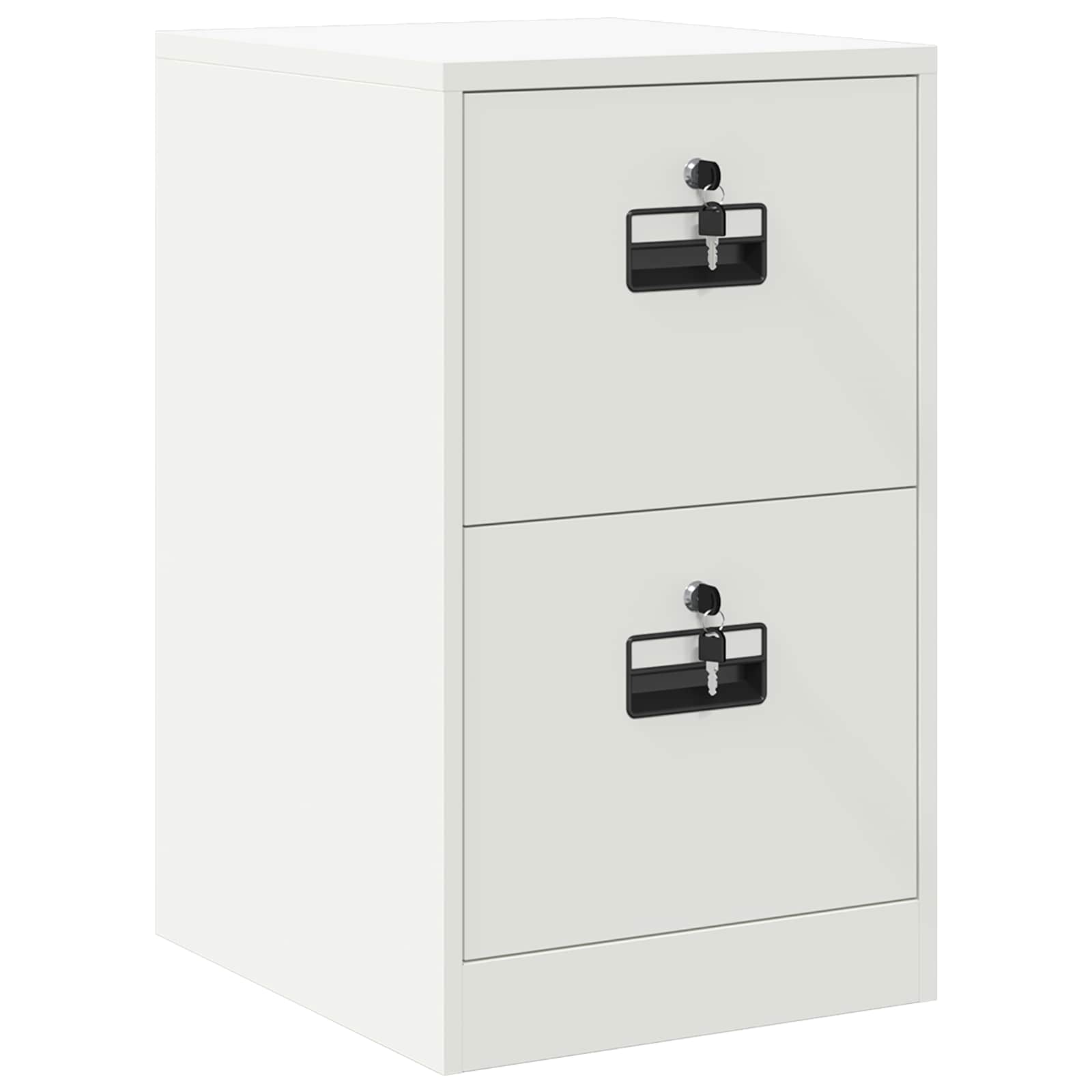 Bestandenkast met lade Wit 44 x 50 x 106,5 cm Koudgewalst Staal