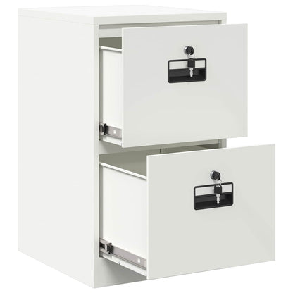 Bestandenkast met lade Wit 44 x 50 x 106,5 cm Koudgewalst Staal