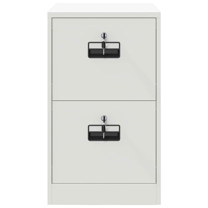 Bestandenkast met lade Wit 44 x 50 x 106,5 cm Koudgewalst Staal