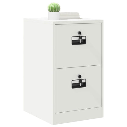 Bestandenkast met lade Wit 44 x 50 x 106,5 cm Koudgewalst Staal