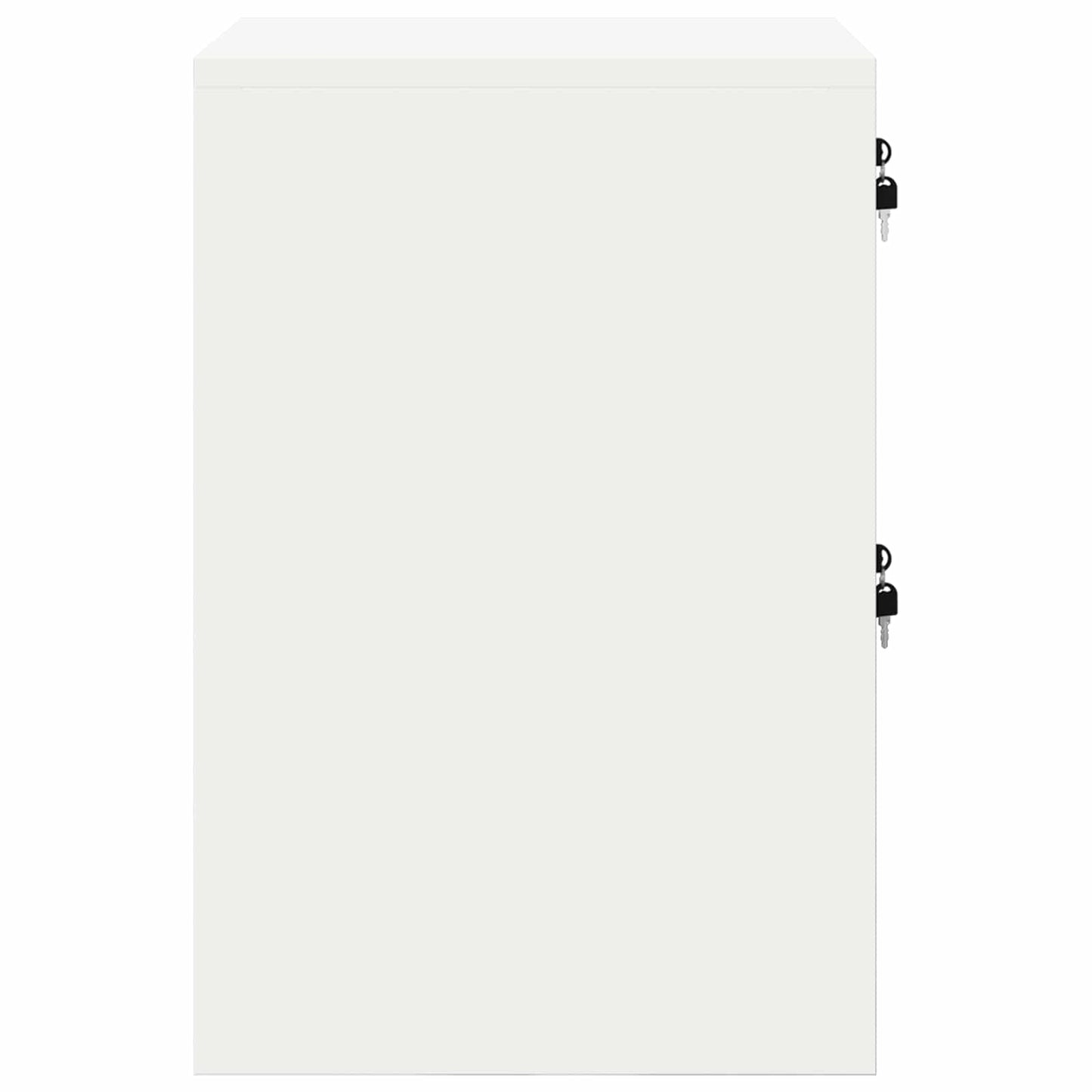 Bestandenkast met lade Wit 44 x 50 x 106,5 cm Koudgewalst Staal