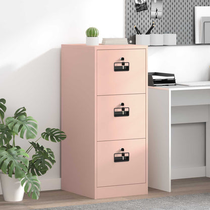 Bestandenkast 44 X 50 X 106,5 Cm Koudgewalst Staal Roze