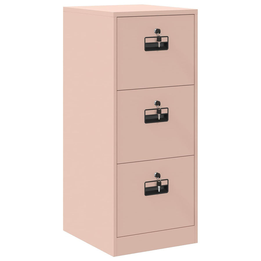Bestandenkast 44 X 50 X 106,5 Cm Koudgewalst Staal Roze