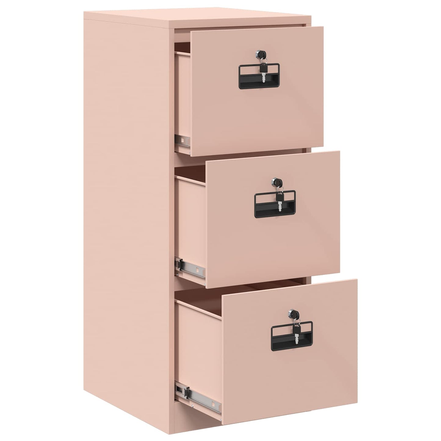 Bestandenkast 44 X 50 X 106,5 Cm Koudgewalst Staal Roze