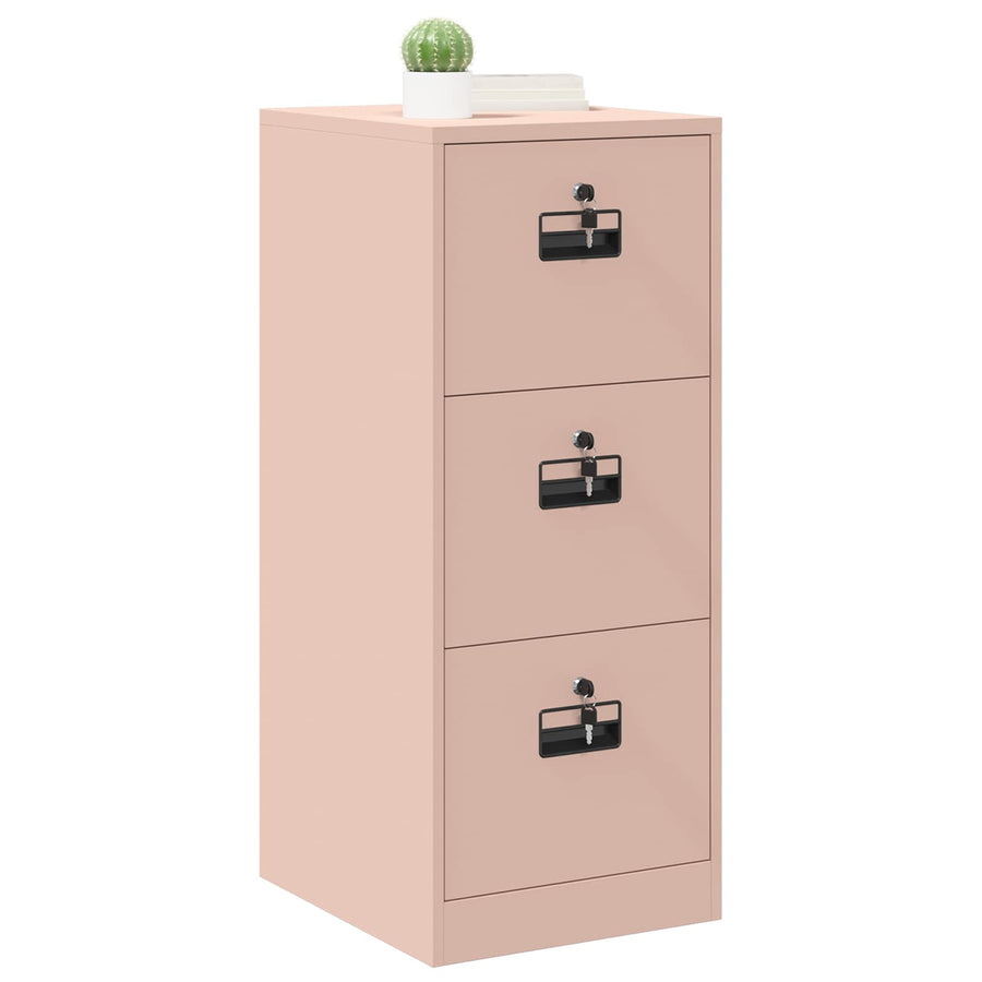 Bestandenkast 44 X 50 X 106,5 Cm Koudgewalst Staal Roze