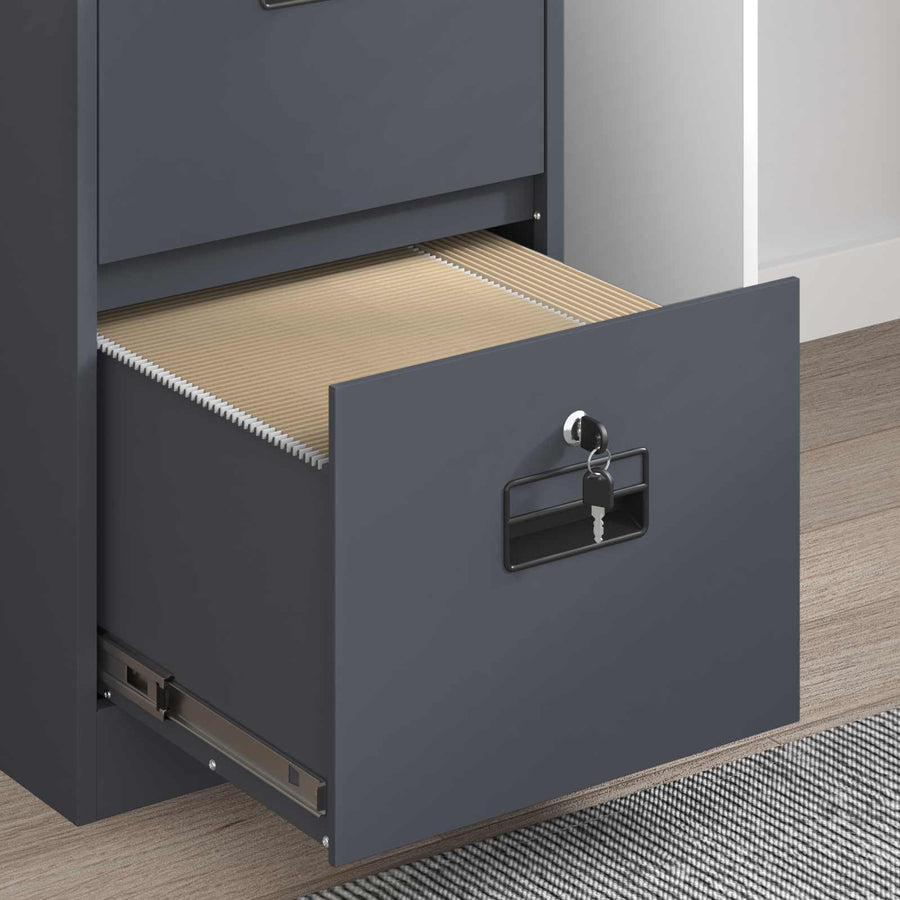 Bestandenkast 44 X 50 X 106,5 Cm Koudgewalst Staal Antraciet