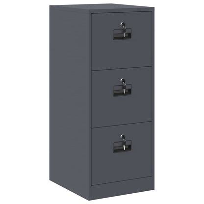 Bestandenkast 44 X 50 X 106,5 Cm Koudgewalst Staal Antraciet