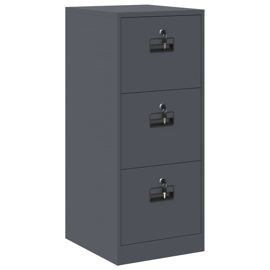 Bestandenkast 44 X 50 X 106,5 Cm Koudgewalst Staal Antraciet