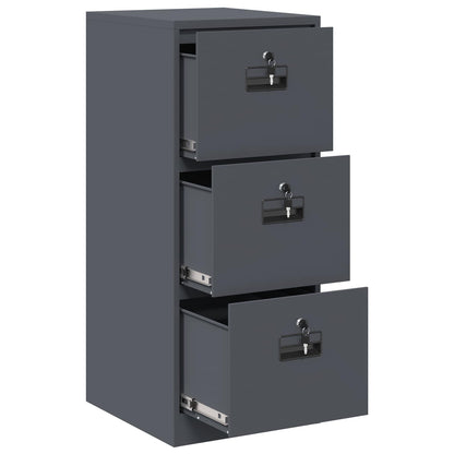 Bestandenkast 44 X 50 X 106,5 Cm Koudgewalst Staal Antraciet