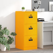 Bestandenkast 44x50x106,5 cm koudgewalst staal mosterdgeel