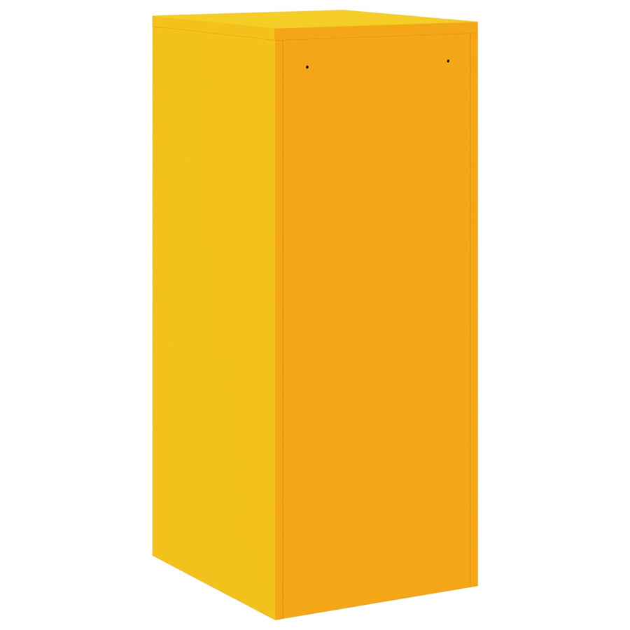 Bestandenkast 44 X 50 X 106,5 Cm Koudgewalst Staal Mosterdgeel