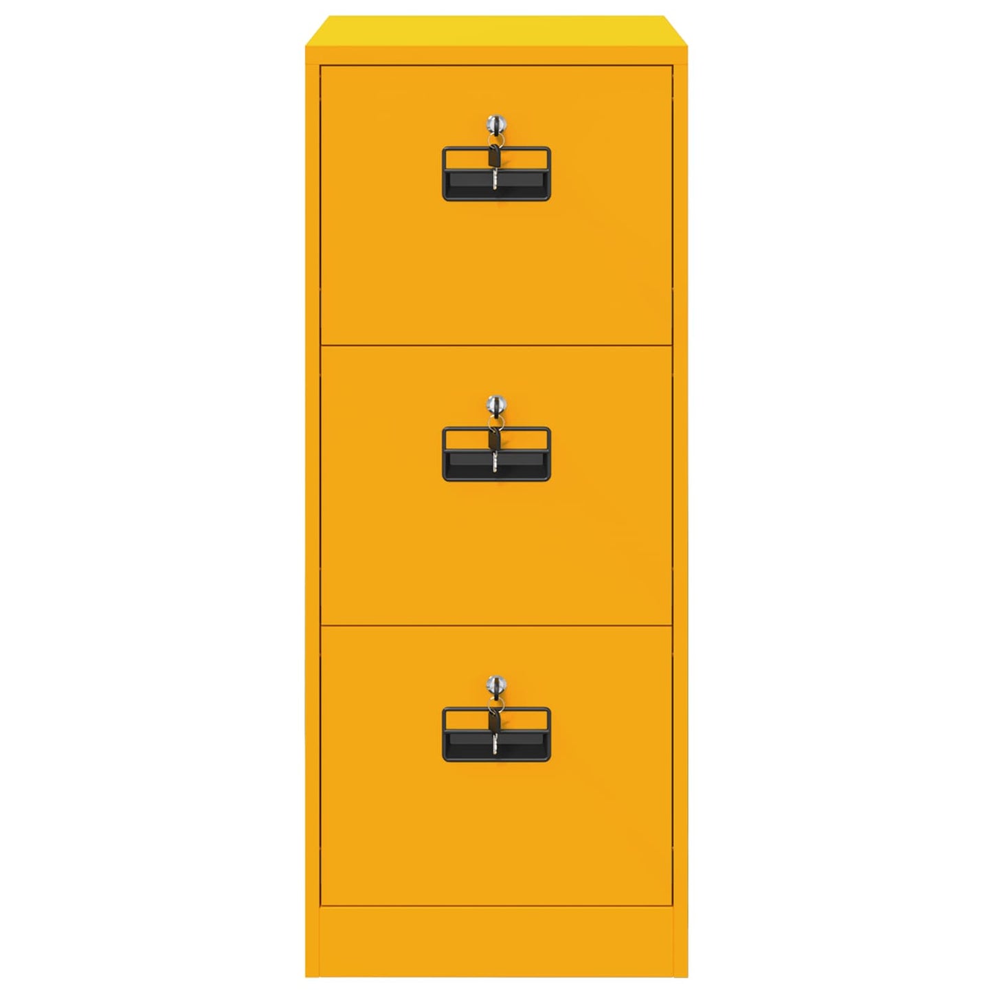 Bestandenkast 44 X 50 X 106,5 Cm Koudgewalst Staal Mosterdgeel