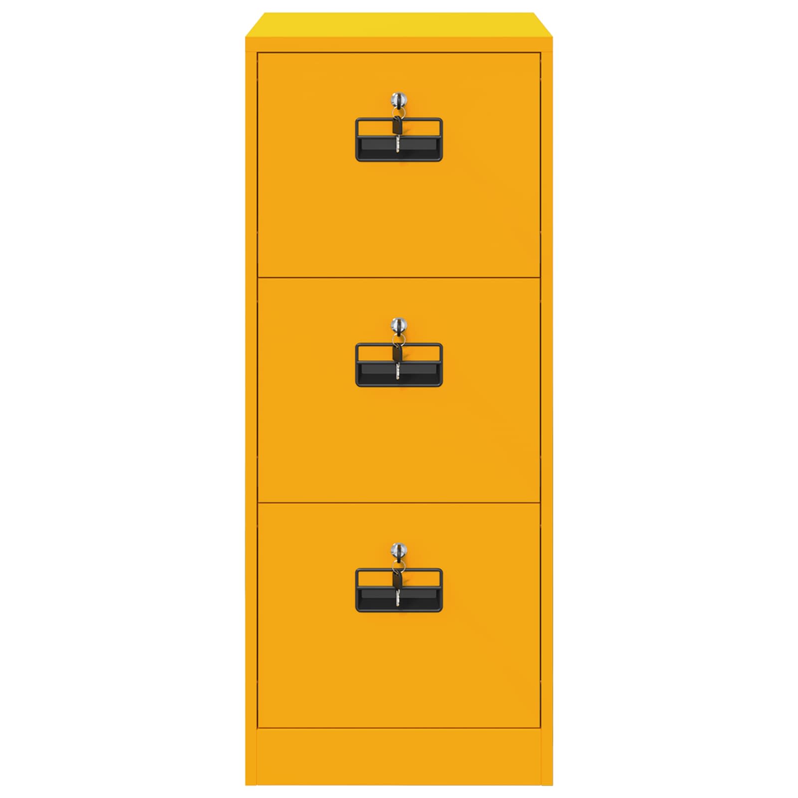 Bestandenkast 44 X 50 X 106,5 Cm Koudgewalst Staal Mosterdgeel