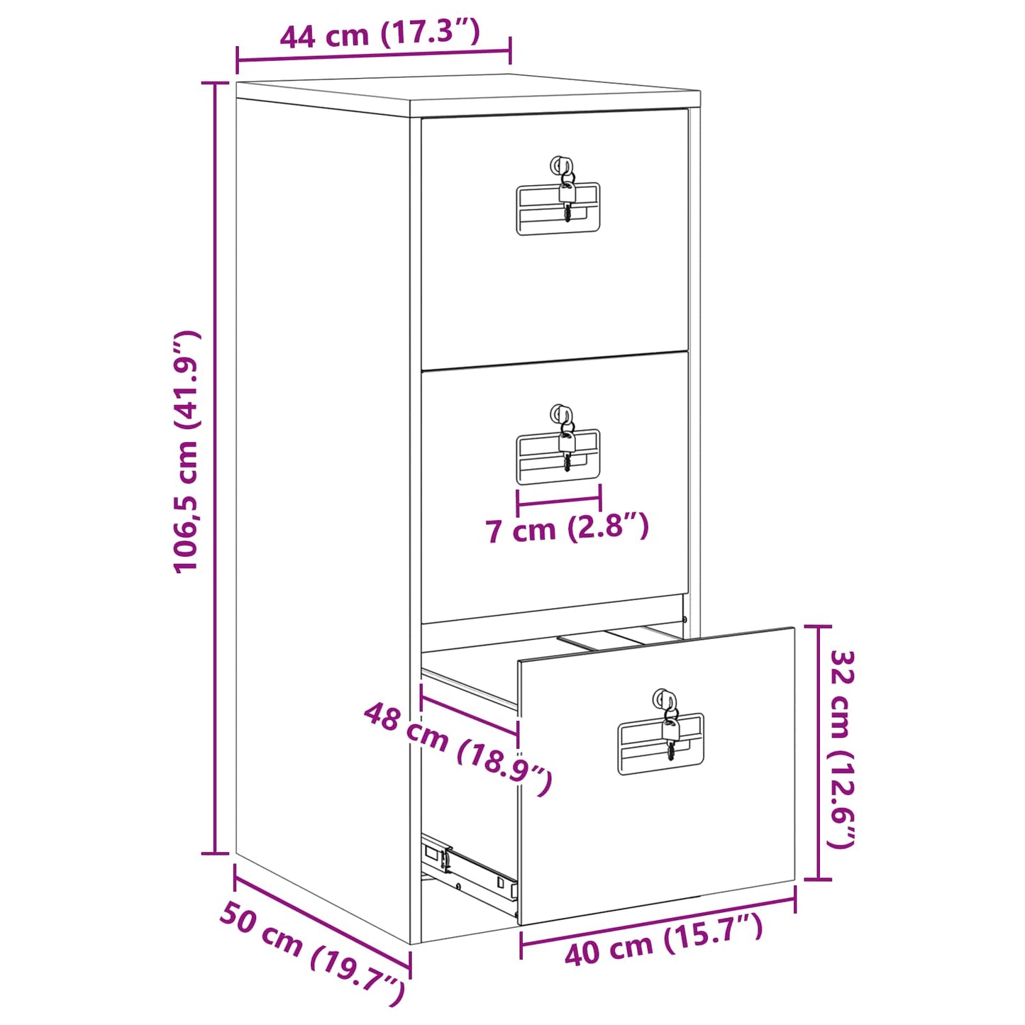 Bestandenkast 44 X 50 X 106,5 Cm Koudgewalst Staal Mosterdgeel