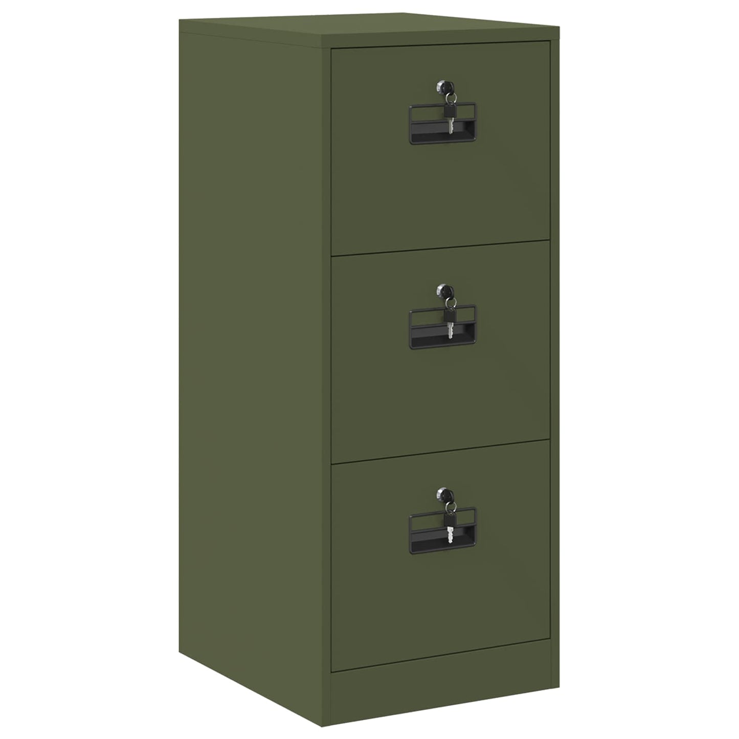 Bestandenkast Olijf Groen 44 x 50 x 106,5 cm Koudgewalst Staal
