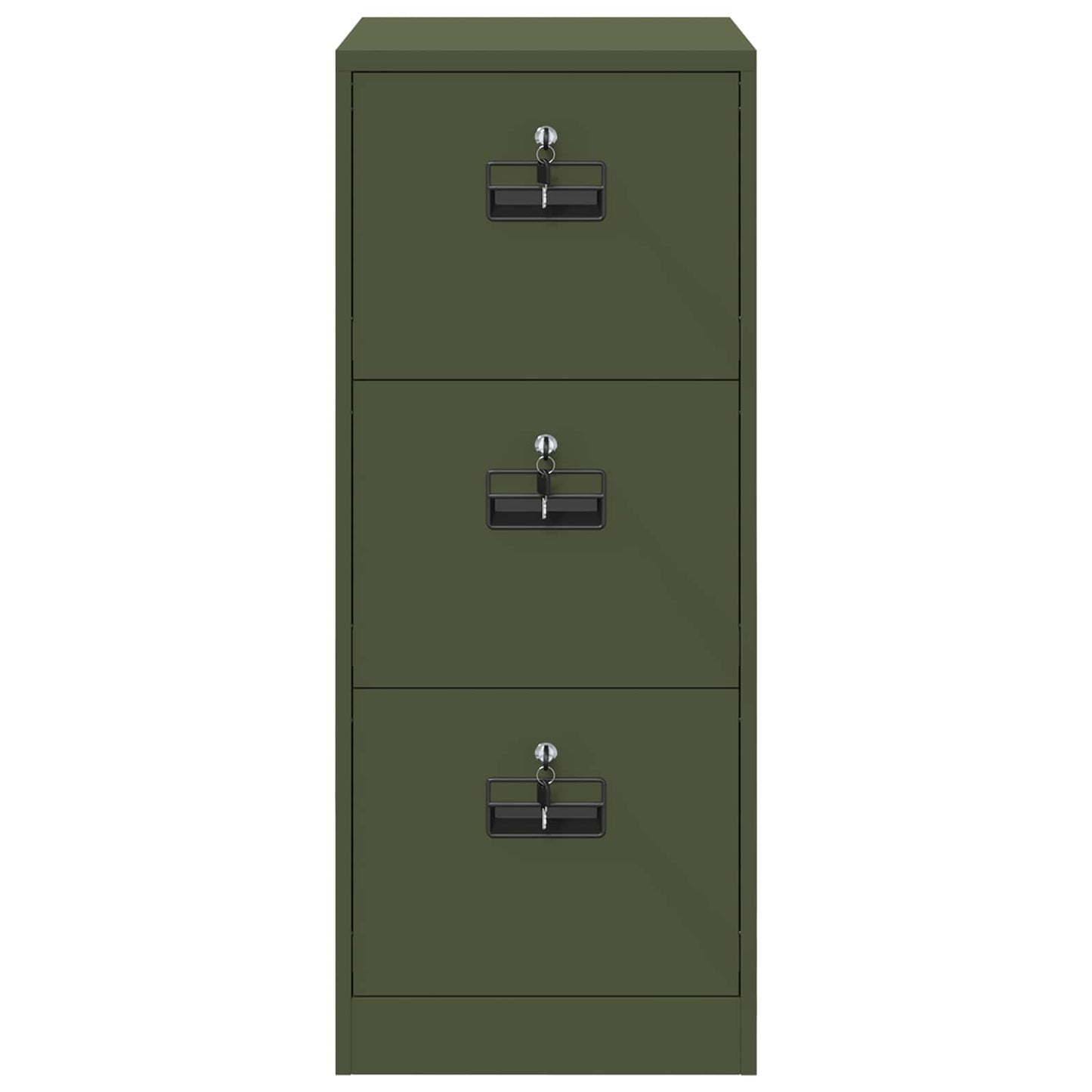 Bestandenkast Olijf Groen 44 x 50 x 106,5 cm Koudgewalst Staal