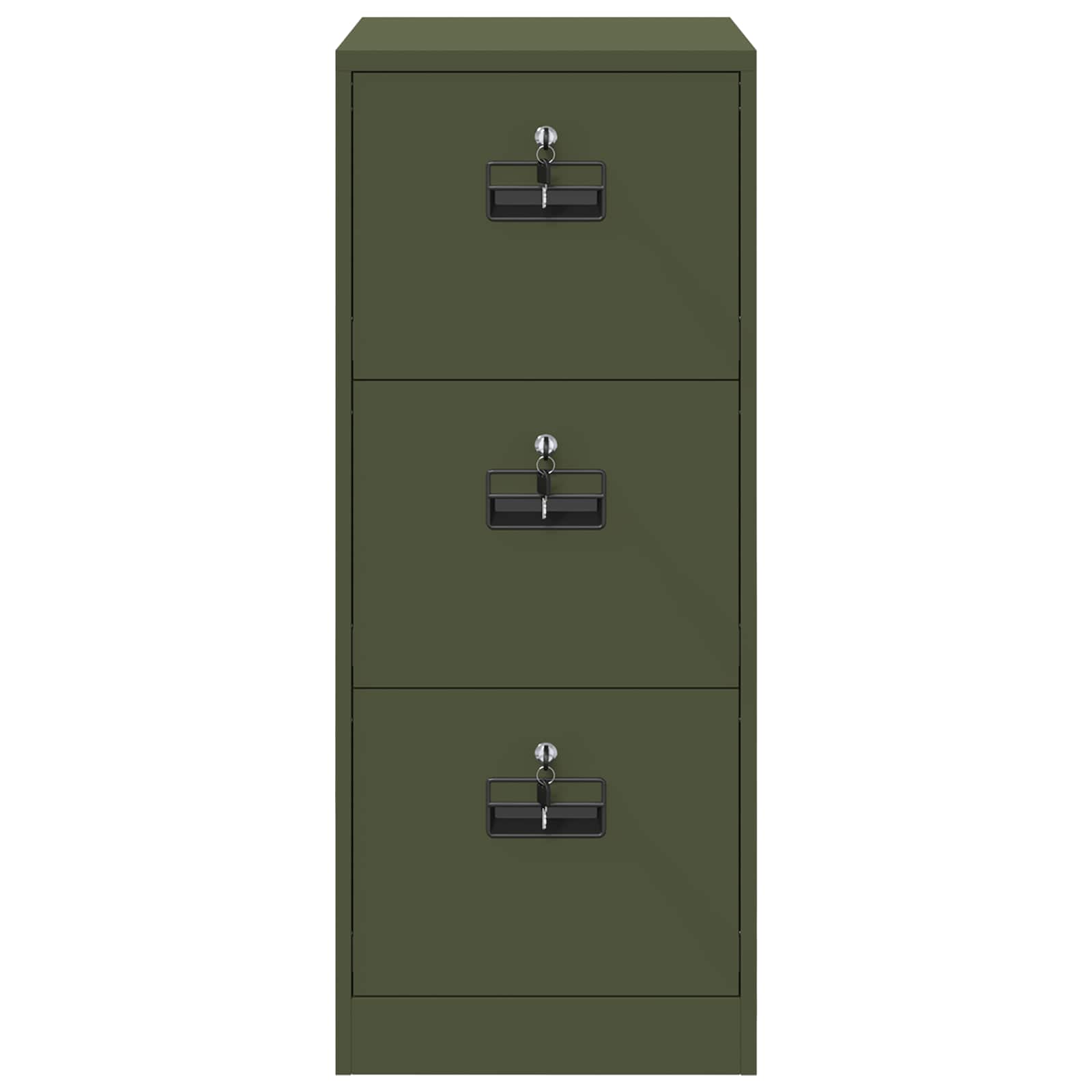 Bestandenkast Olijf Groen 44 x 50 x 106,5 cm Koudgewalst Staal