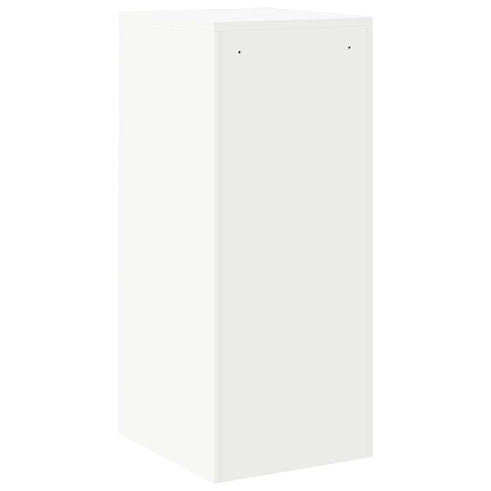 Bestandenkast Met Lade 44 X 50 X 106,5 Cm Koudgewalst Staal Wit