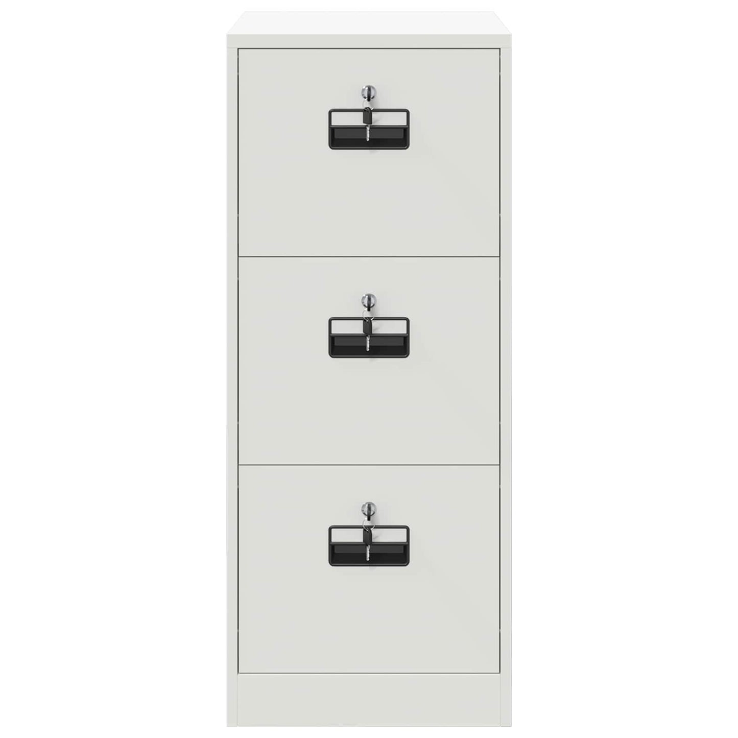 Bestandenkast Met Lade 44 X 50 X 106,5 Cm Koudgewalst Staal Wit