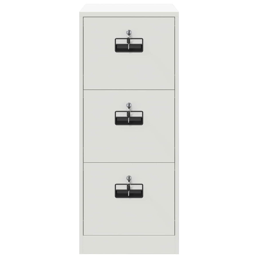 Bestandenkast Met Lade 44 X 50 X 106,5 Cm Koudgewalst Staal Wit