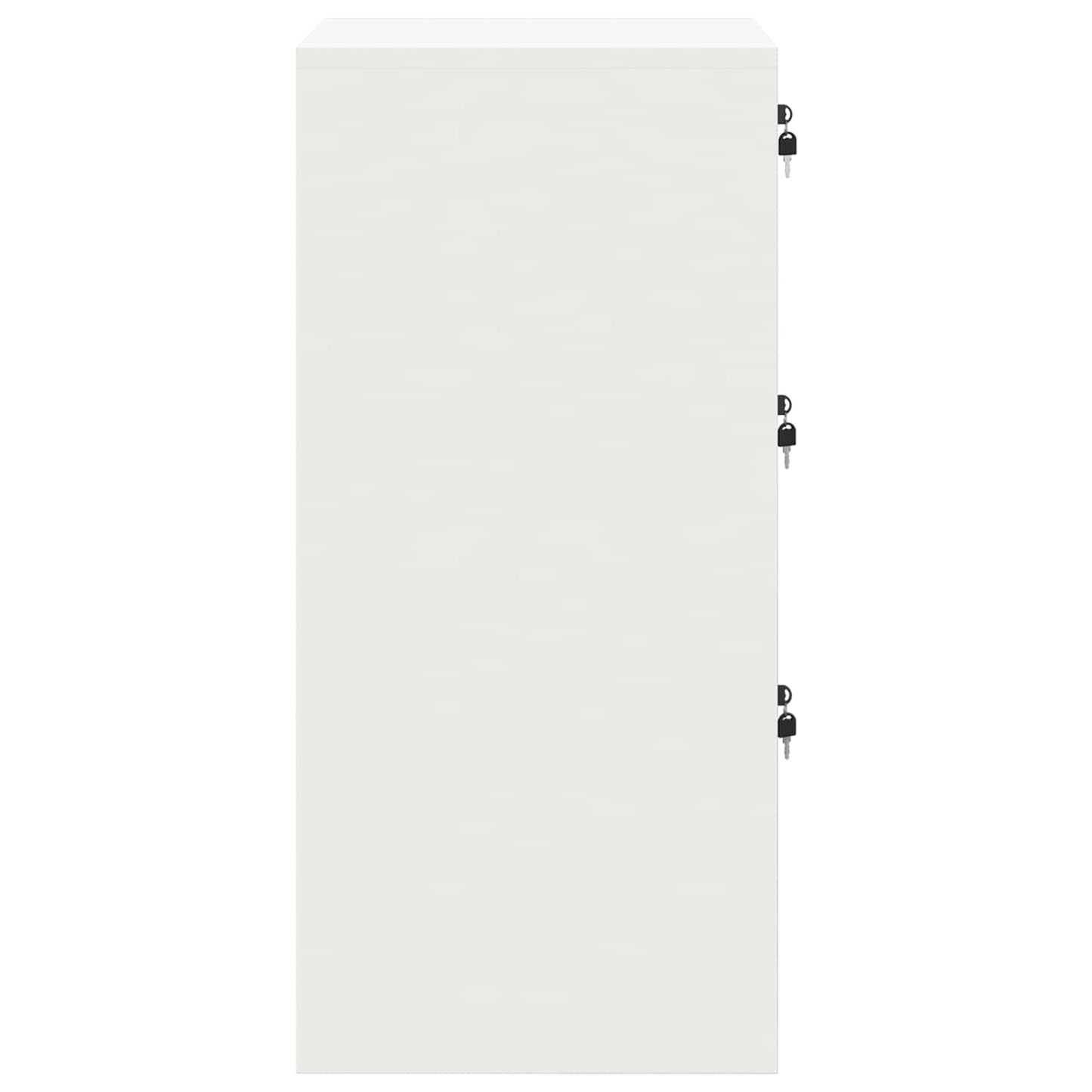 Bestandenkast Met Lade 44 X 50 X 106,5 Cm Koudgewalst Staal Wit