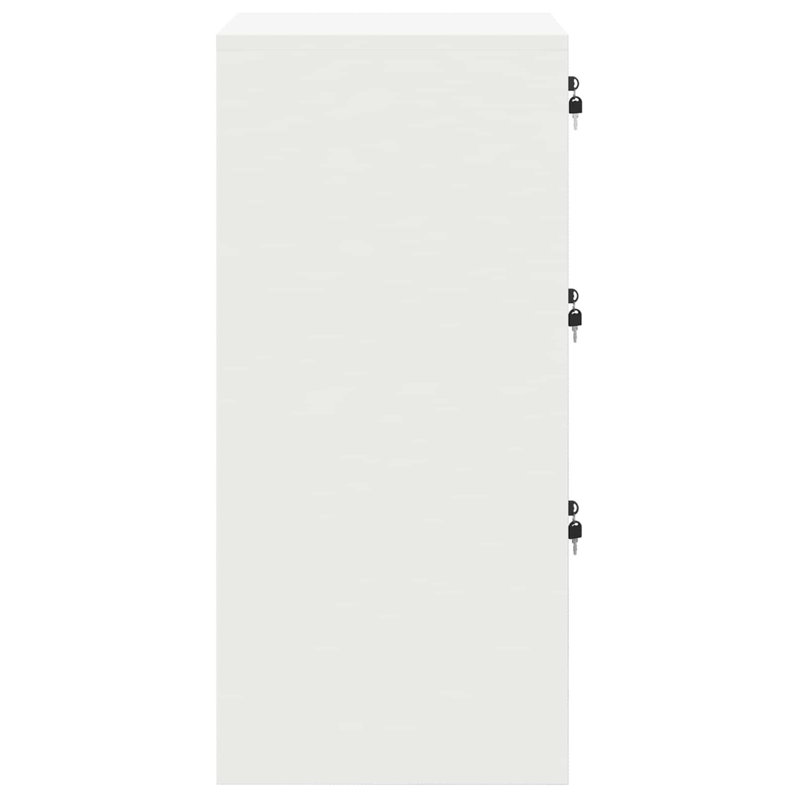 Bestandenkast Met Lade 44 X 50 X 106,5 Cm Koudgewalst Staal Wit