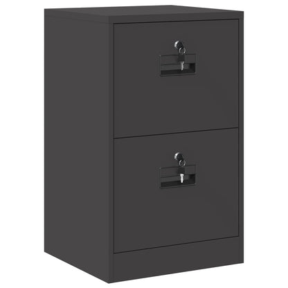 Bestandenkast 44 X 50 X 106,5 Cm Koudgewalst Staal Zwart