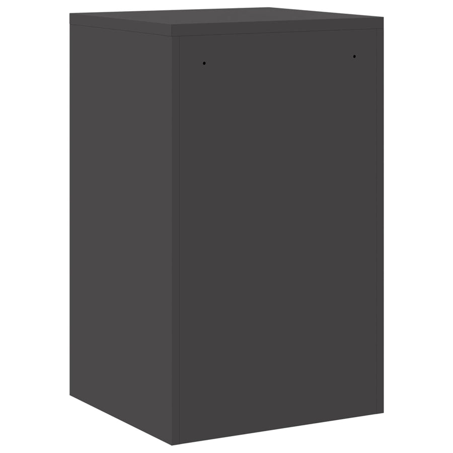 Bestandenkast 44 X 50 X 106,5 Cm Koudgewalst Staal Zwart