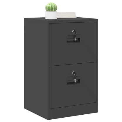 Bestandenkast 44 X 50 X 106,5 Cm Koudgewalst Staal Zwart
