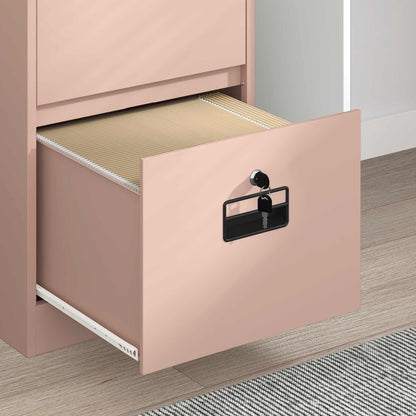 Bestandenkast 44 X 50 X 106,5 Cm Koudgewalst Staal Roze