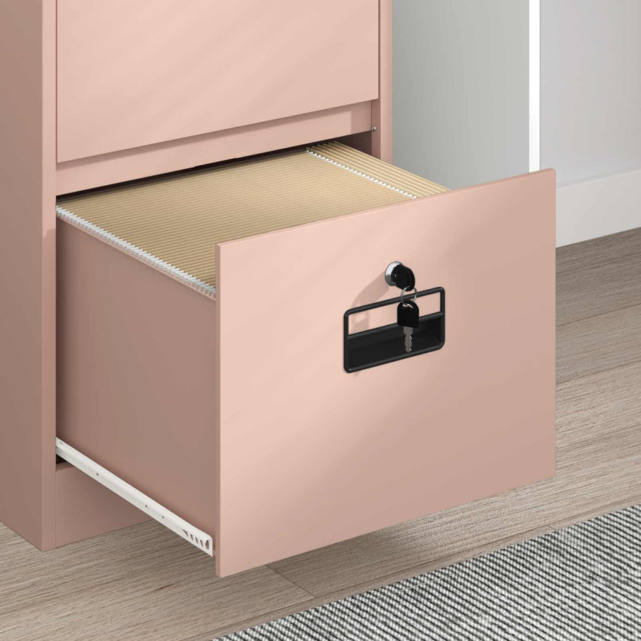 Bestandenkast 44 X 50 X 106,5 Cm Koudgewalst Staal Roze