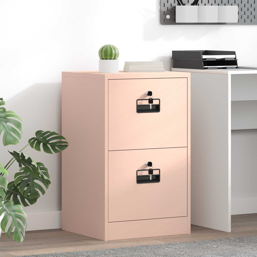 Bestandenkast 44 X 50 X 106,5 Cm Koudgewalst Staal Roze