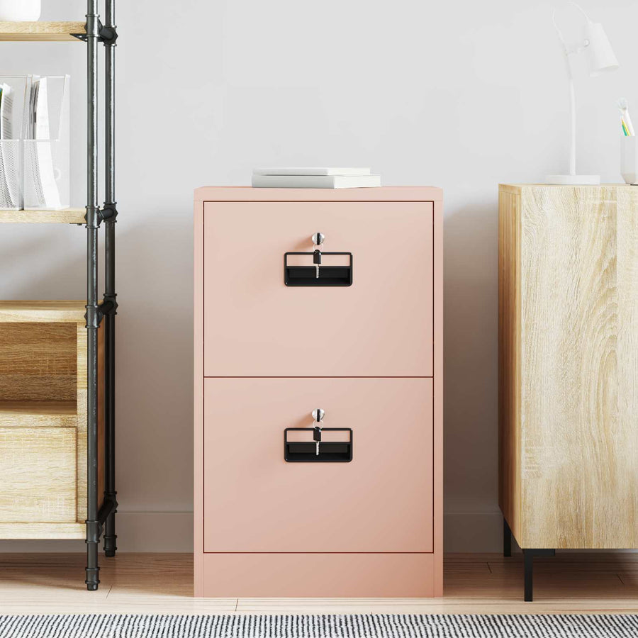 Bestandenkast 44 X 50 X 106,5 Cm Koudgewalst Staal Roze