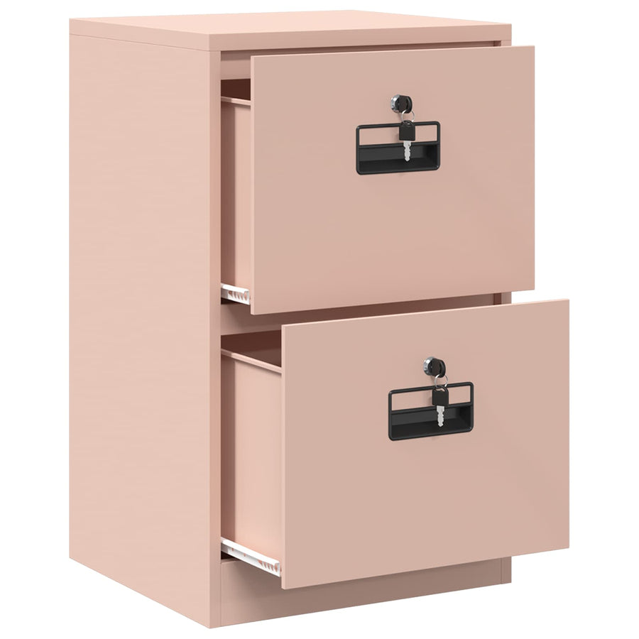 Bestandenkast 44 X 50 X 106,5 Cm Koudgewalst Staal Roze