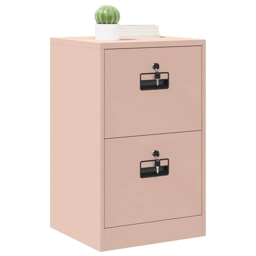 Bestandenkast 44 X 50 X 106,5 Cm Koudgewalst Staal Roze