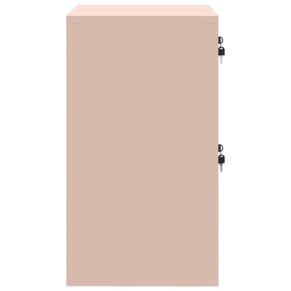 Bestandenkast 44 X 50 X 106,5 Cm Koudgewalst Staal Roze