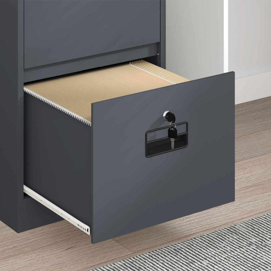 Bestandenkast 44 X 50 X 106,5 Cm Koudgewalst Staal Antraciet