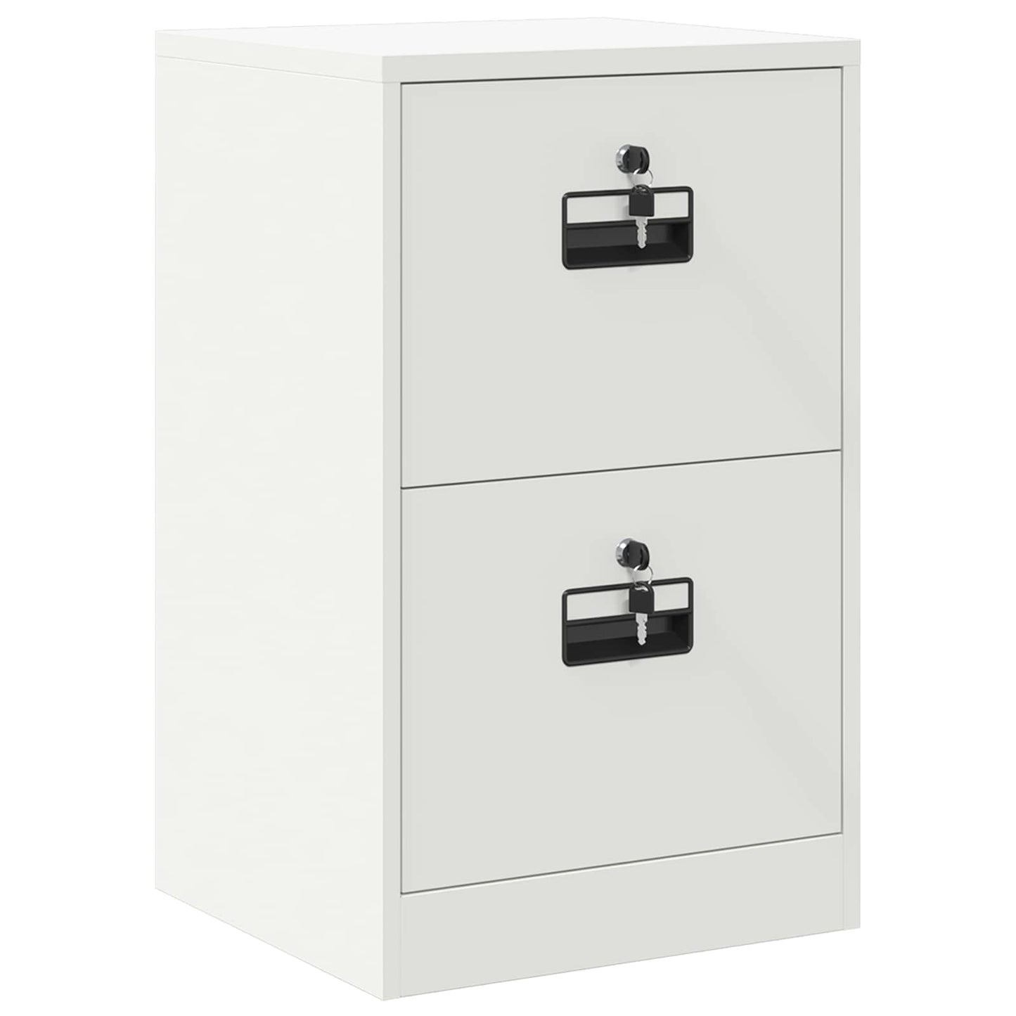 Bestandenkast Met Lade 44 X 50 X 106,5 Cm Koudgewalst Staal Wit