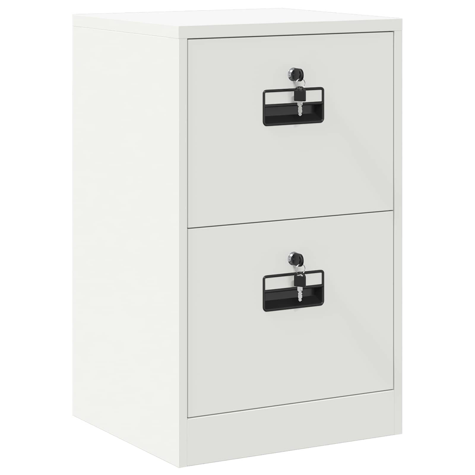 Bestandenkast Met Lade 44 X 50 X 106,5 Cm Koudgewalst Staal Wit