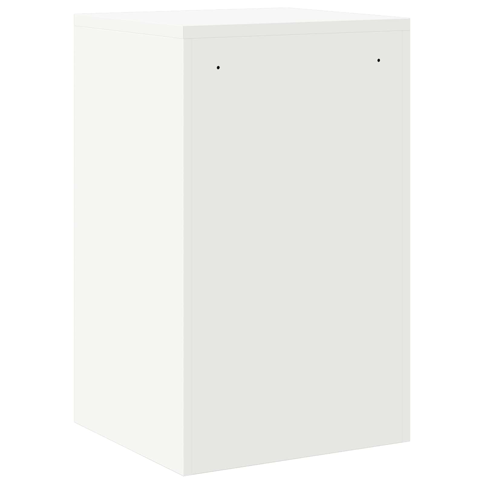 Bestandenkast Met Lade 44 X 50 X 106,5 Cm Koudgewalst Staal Wit
