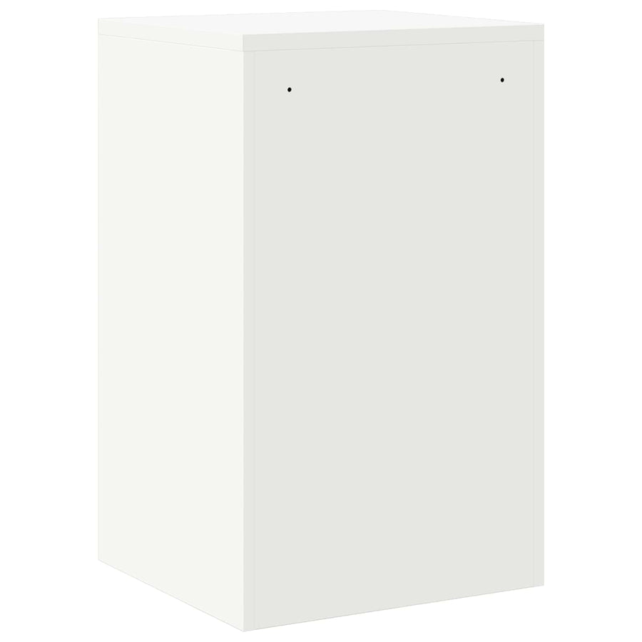 Bestandenkast Met Lade 44 X 50 X 106,5 Cm Koudgewalst Staal Wit