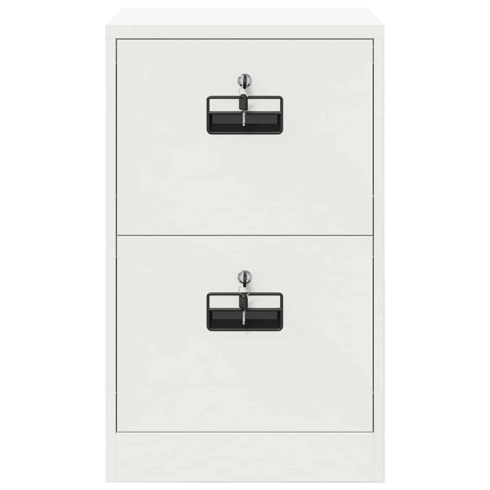 Bestandenkast Met Lade 44 X 50 X 106,5 Cm Koudgewalst Staal Wit